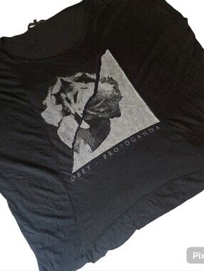Obey Black Graphic Rose Short Sleeve Tee